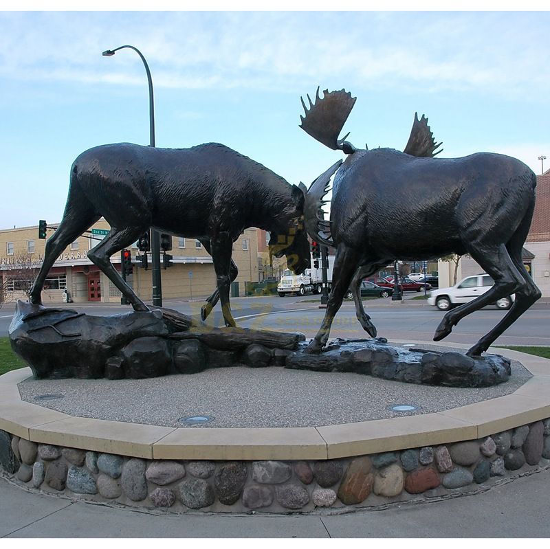 Garden Decor Large Bronze Elk Statue Sculpture for Sale
