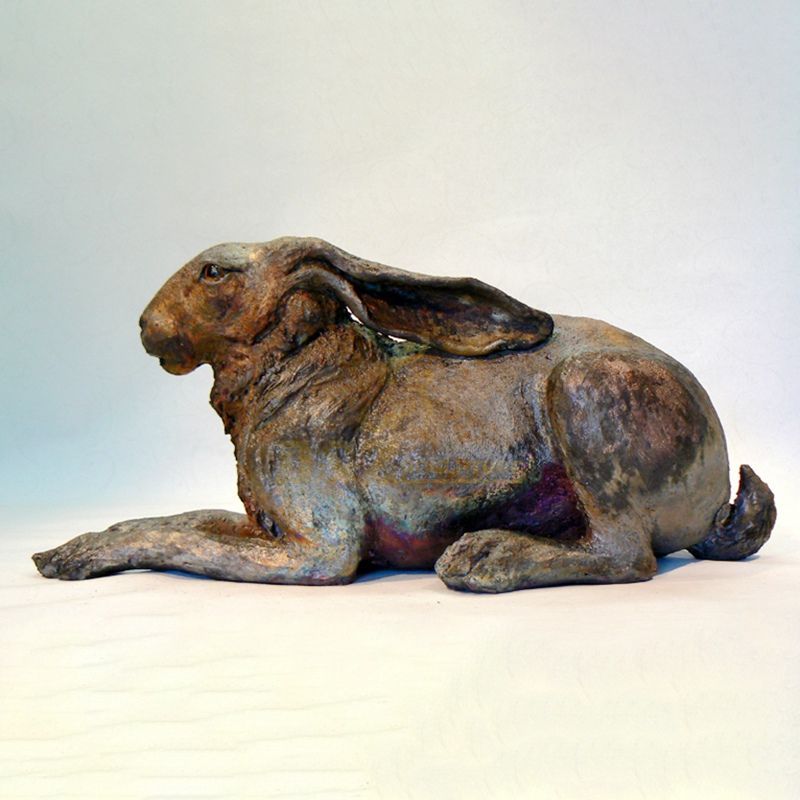 Outdoor Garden Decorative Bronze Rabbit Sculpture