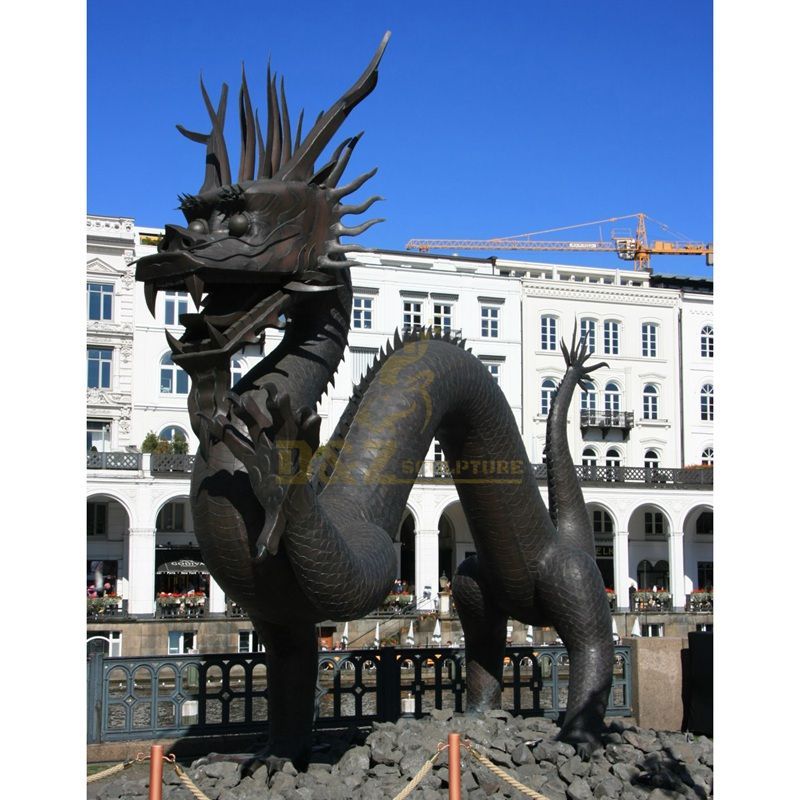 Large outdoor brass animal sculpture bronze dragon statue