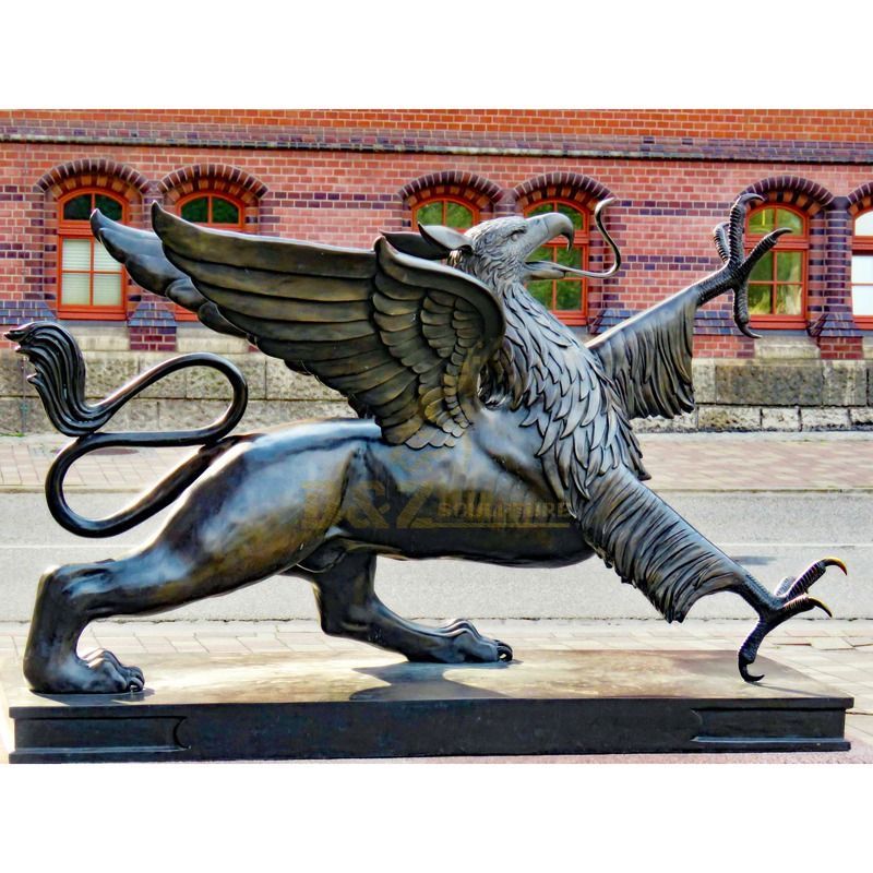 Popular garden decoration bronze flying bird sculpture