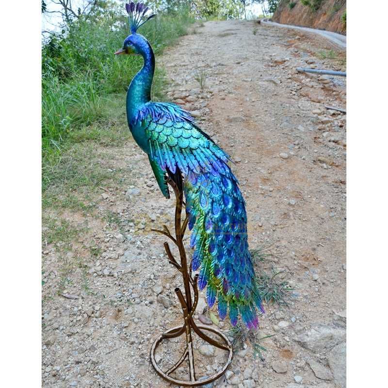 Small home decoration sculpture bronze peacock statue