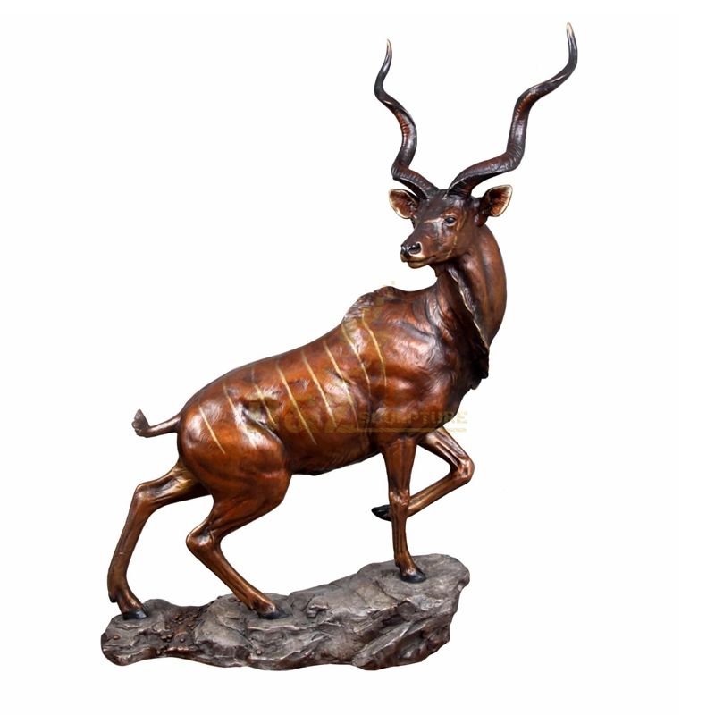 Decorative bronze antelope animal statue bronze sculpture