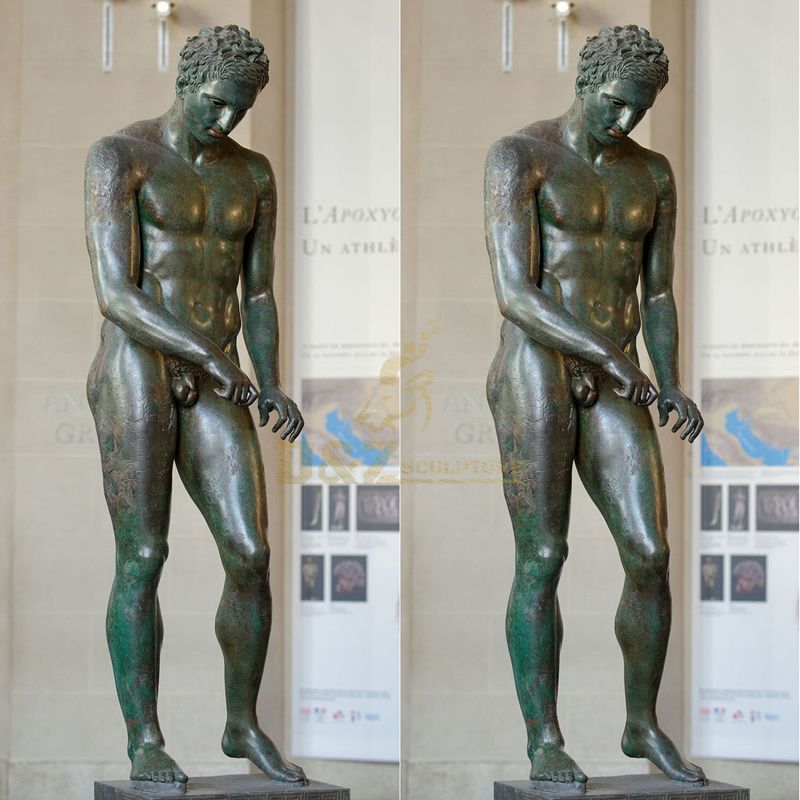 Male outdoor decorative figure running athlete bronze statue Male outdoor decorative figure running athlete bronze statue