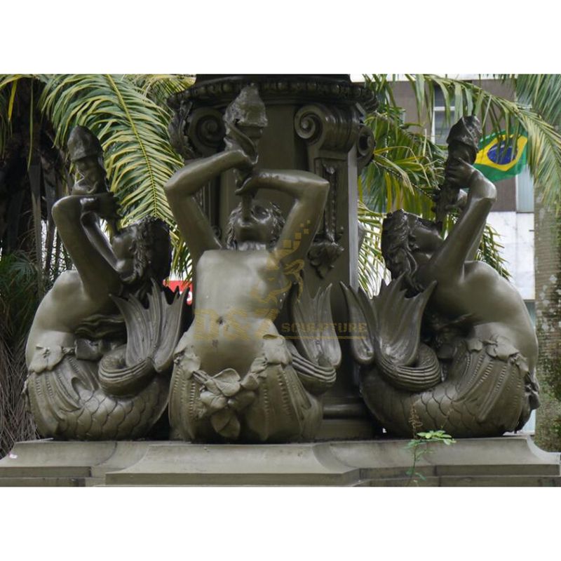 Art Supplies Garden Decoration Metal Craft Large Bronze Mermaid Statue For Sale
