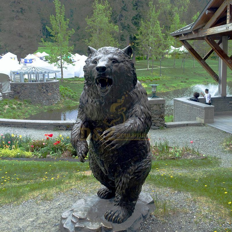 Modern Arts and Designs Bronze Bear Statue for Garden Decoration