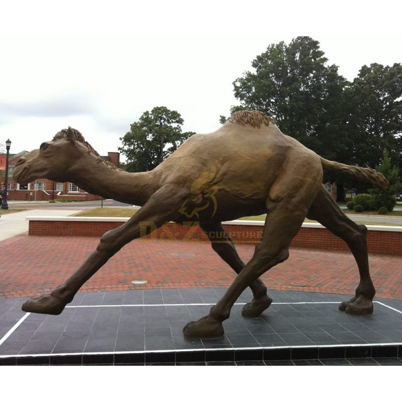 Large Size Animal Garden Bronze Running Camel Sculpture