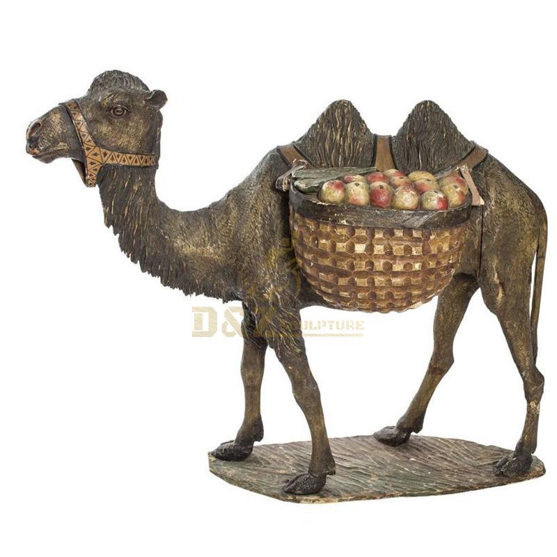 Life size bronze camel sculpture for park decoration