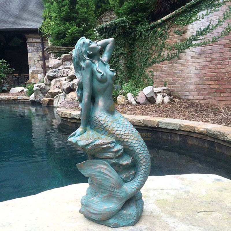 mermaid garden statue