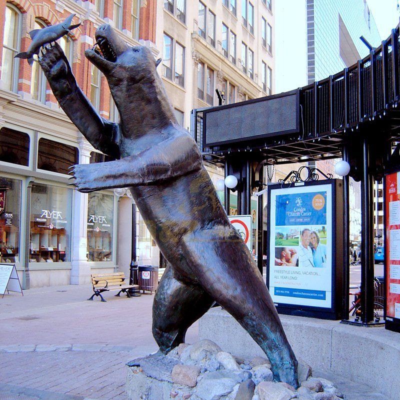 Brass Animal bear decoration sculpture