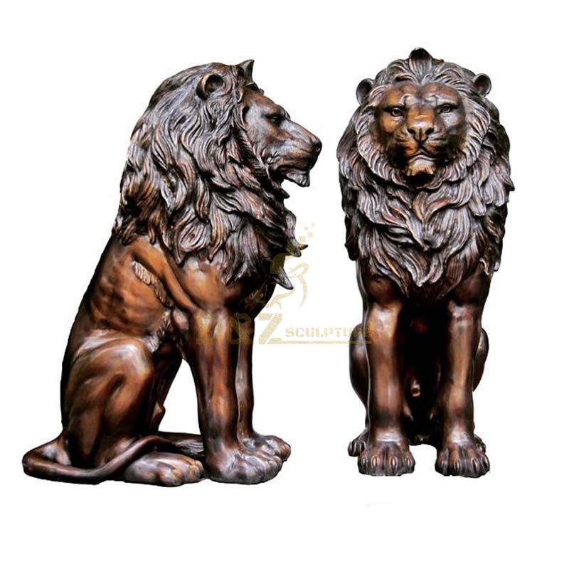 High Quality Outdoor Life Size Bronze Lion Statues