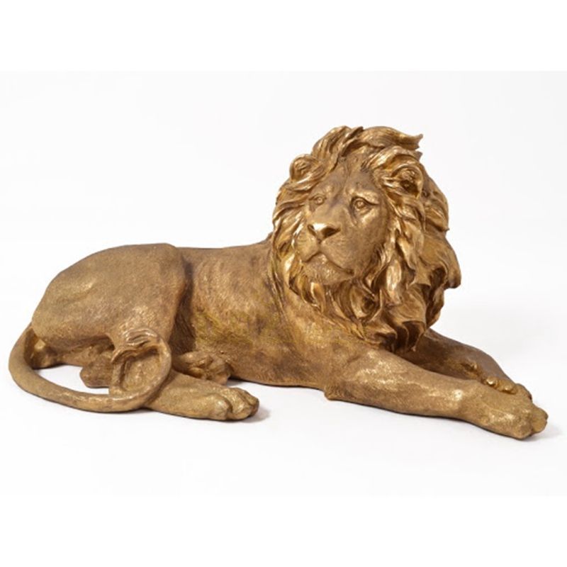 Customized size outdoor art hand crafts bronze lion sculptures for sale