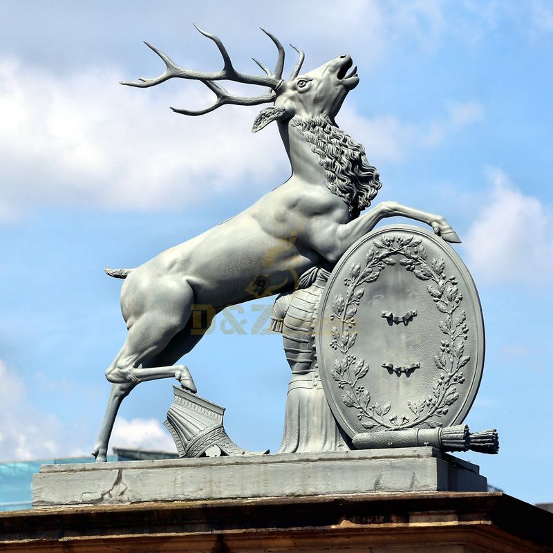 Outdoor life size bronze elk statues for sale