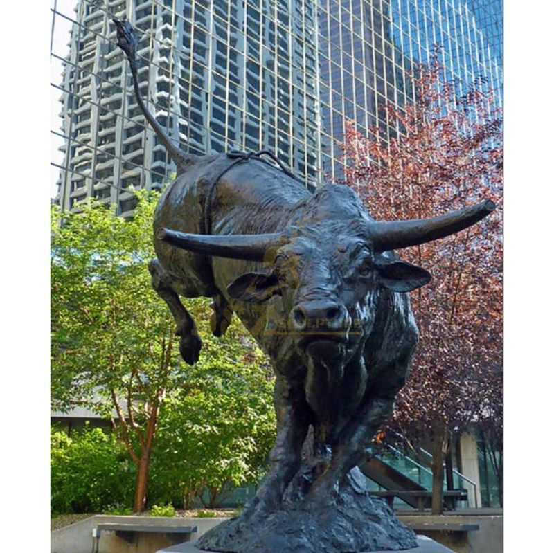 Life size bronze new york bull for sale