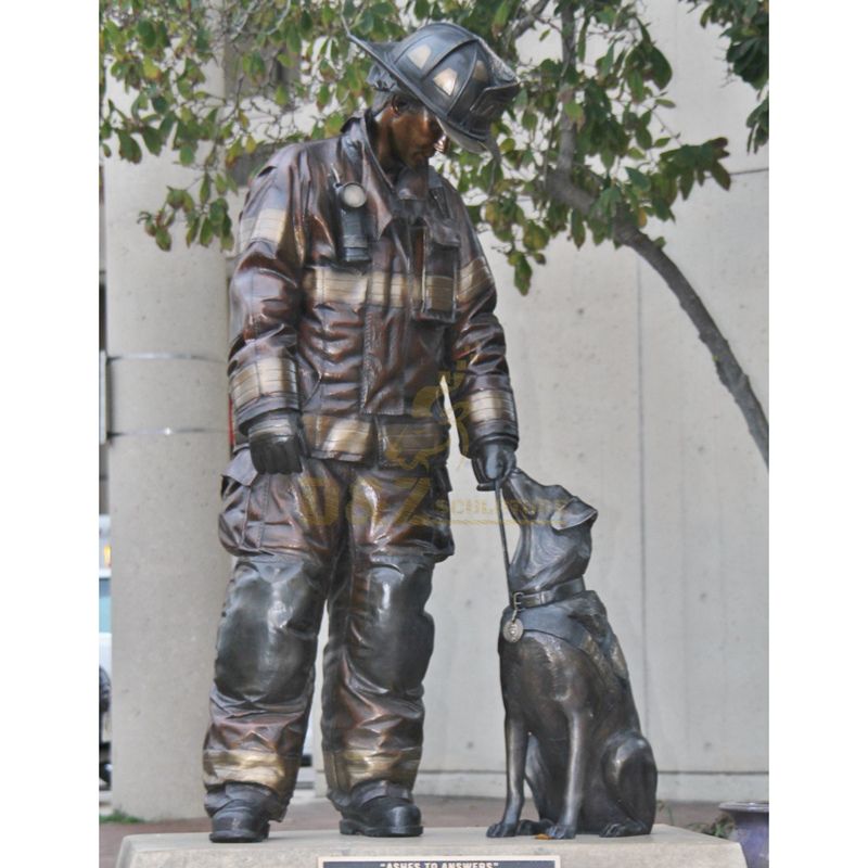 casting bronze self made man solider statue for sale