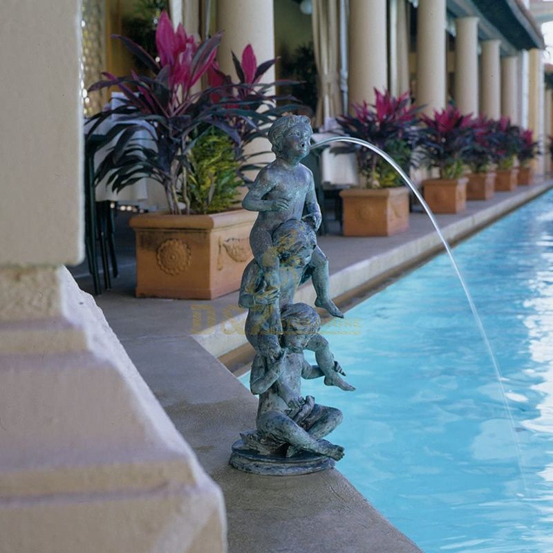 Modern Indoor Gardens Fountains Bronze Sculpture