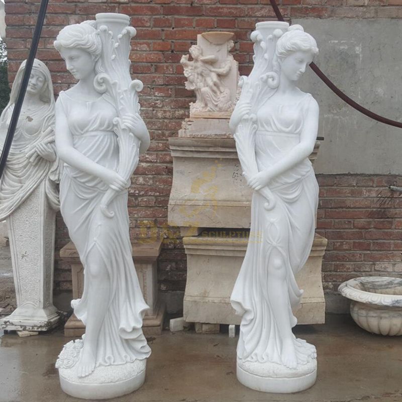 Life Size Natural White Marble Four Seasons Goddess Statues For Sale