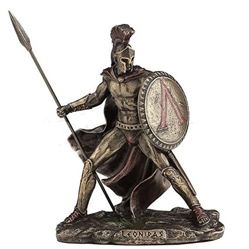 outdoor decor life size metal art casting sparta Warrior antique bronze roman soldiers statue with spear