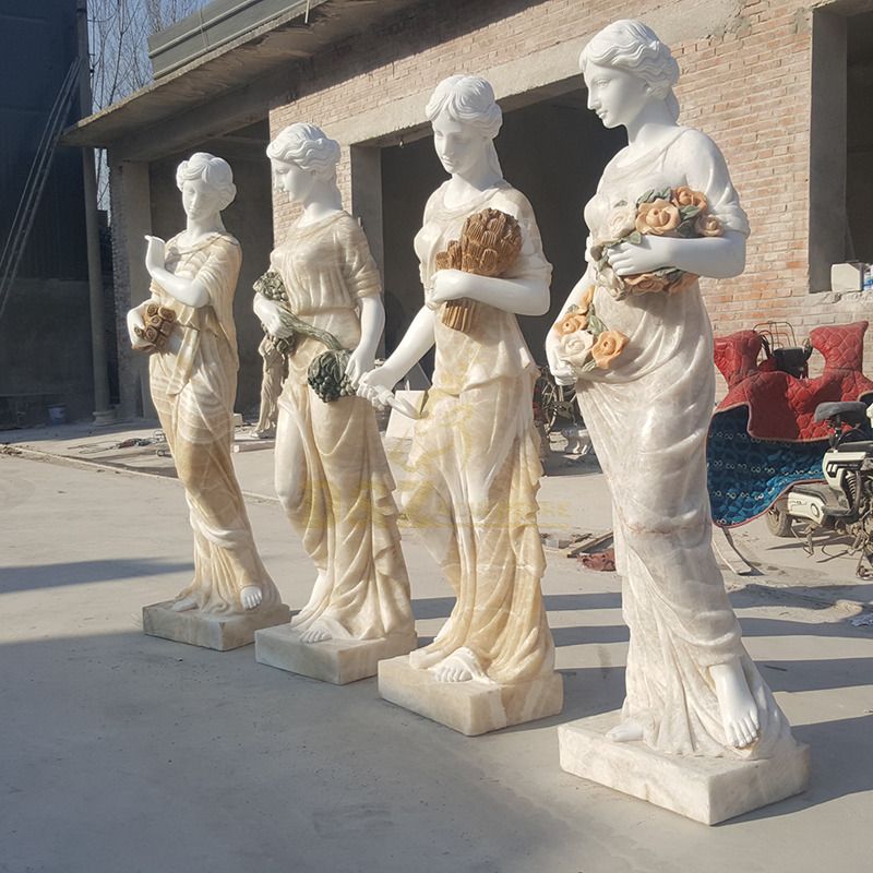 High Quality Hand-Carved Factory Price Marble Stone The Goddess Of The Four Seasons Sculpture