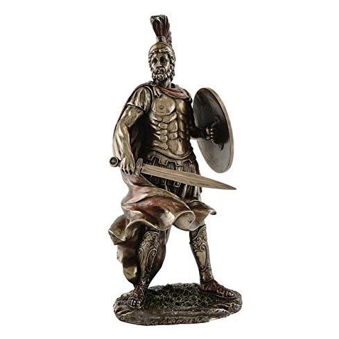 OEM Bronze finished Polyresin Greek Sparta Warrior sculpture