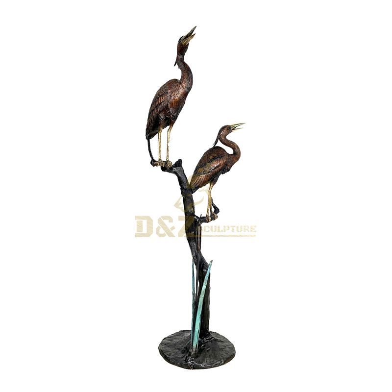 Popular Designs bronze bird water fountain sculpture