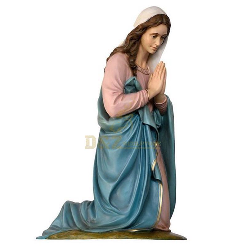 Polyresin Full Color Outdoor Blessed Mother Religious Virgin Mary Resin Statue