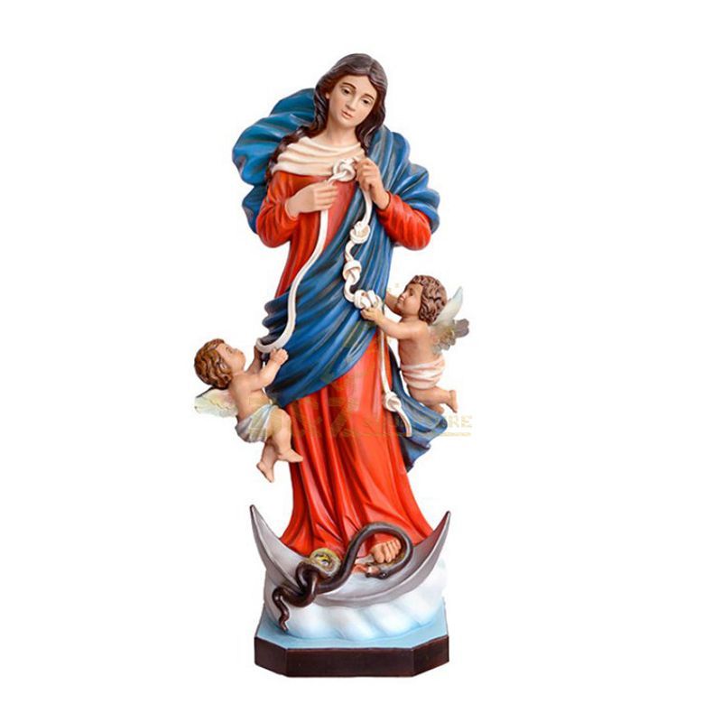 Polyresin Virgin Mary Sculpture Custom Catholic Religious Statues