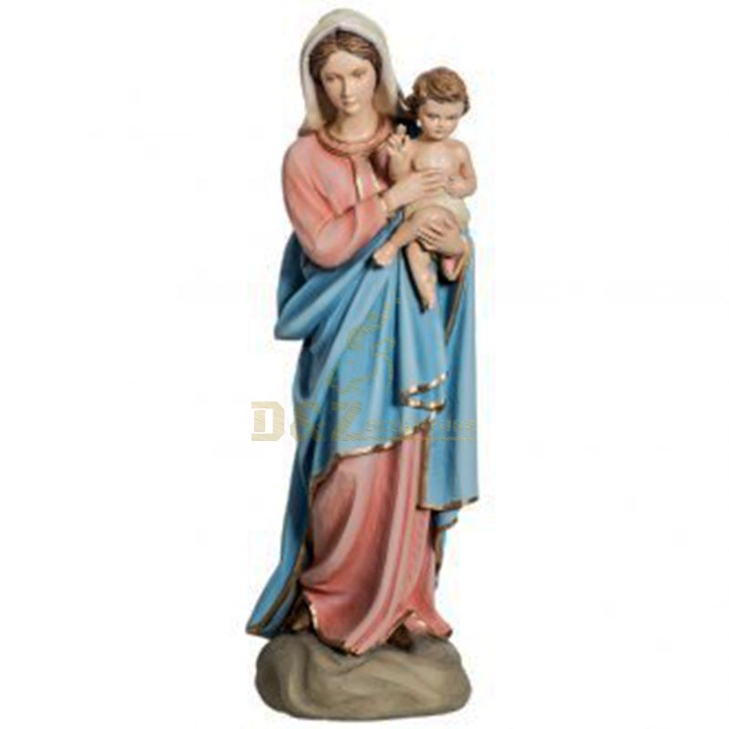 Polyresin Virgin Mary Sculpture Custom Catholic Religious Statues