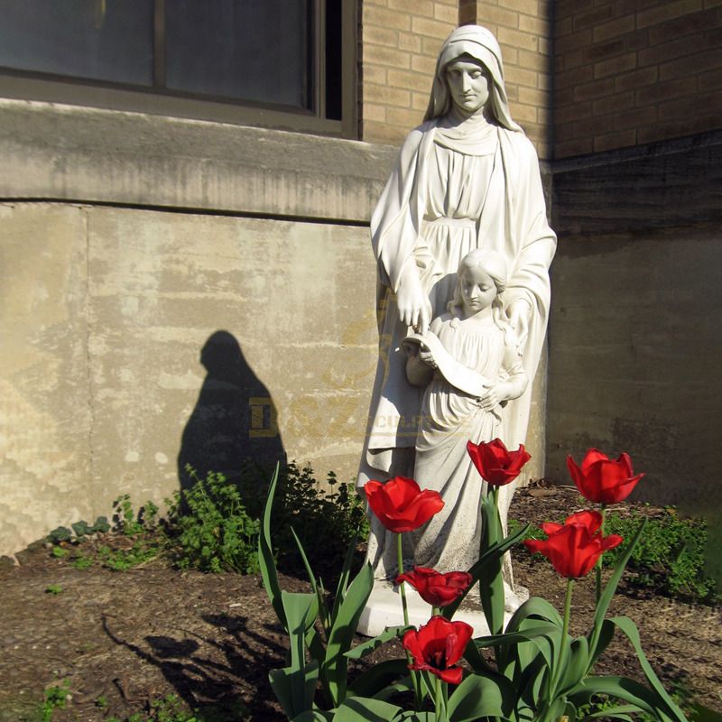 Life Size Large Outdoor Decorative Religious Fiberglass Blessed Virgin Mary Statue