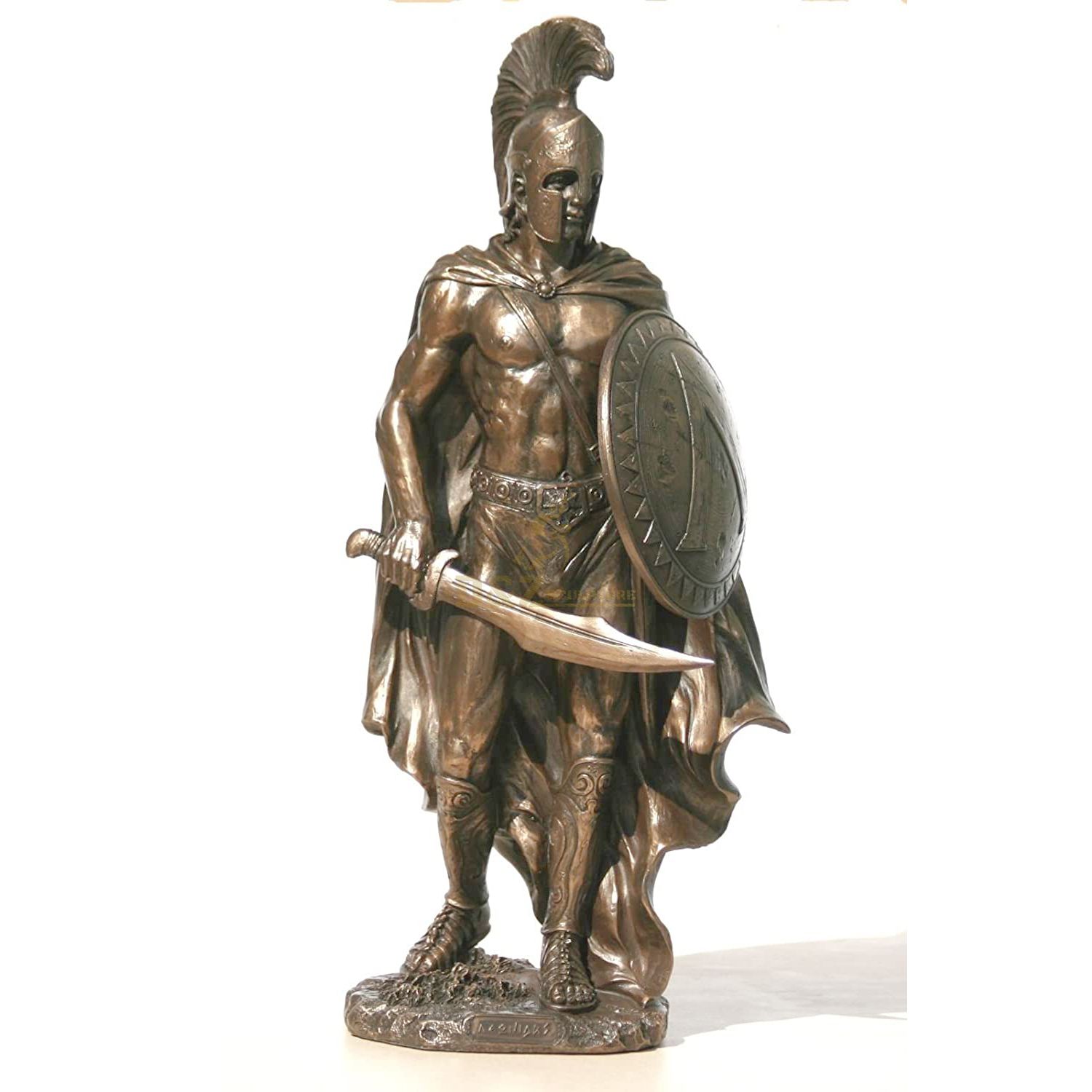 Classic design hand carved Roman warrior sculpture