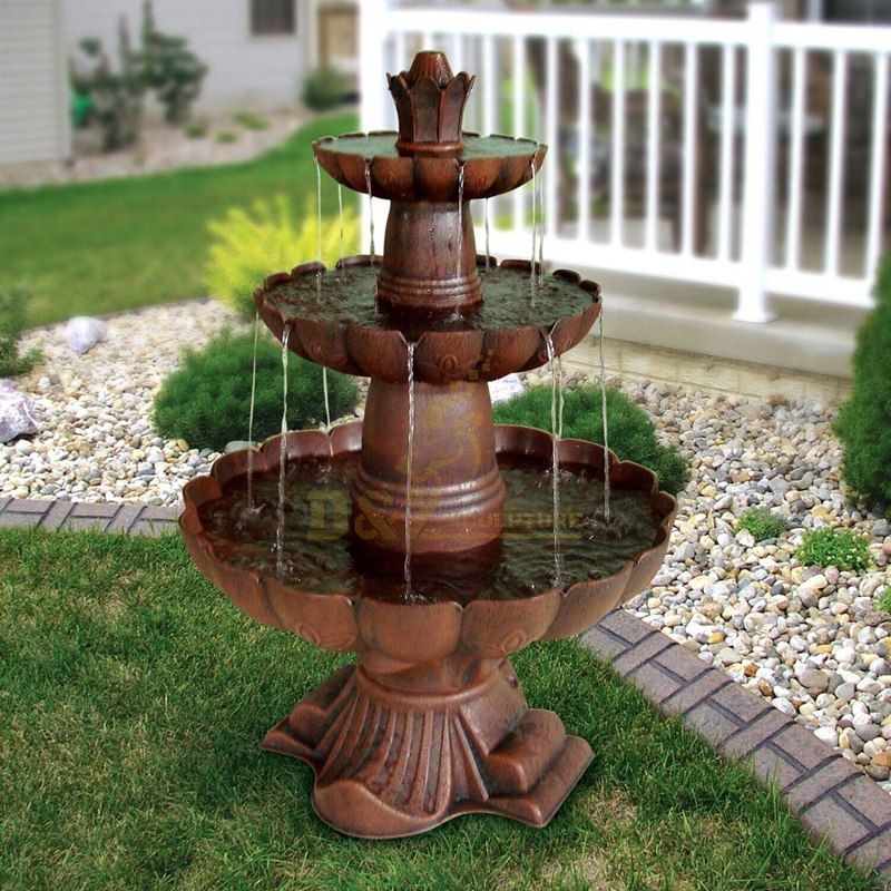 Large garden decor bronze water fountain sculpture