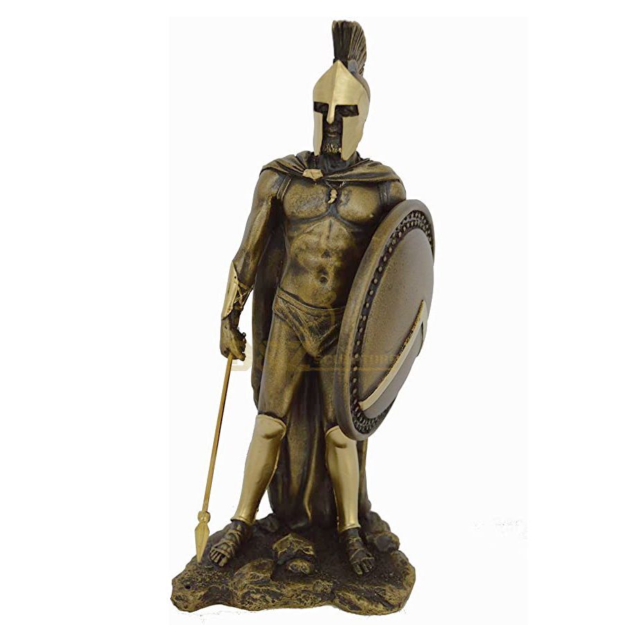 Life size bronze roman partan warrior sculpture for sale