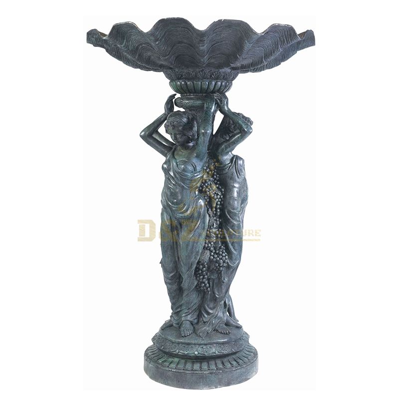 Classic design brass flower pot sculpture for outdoor