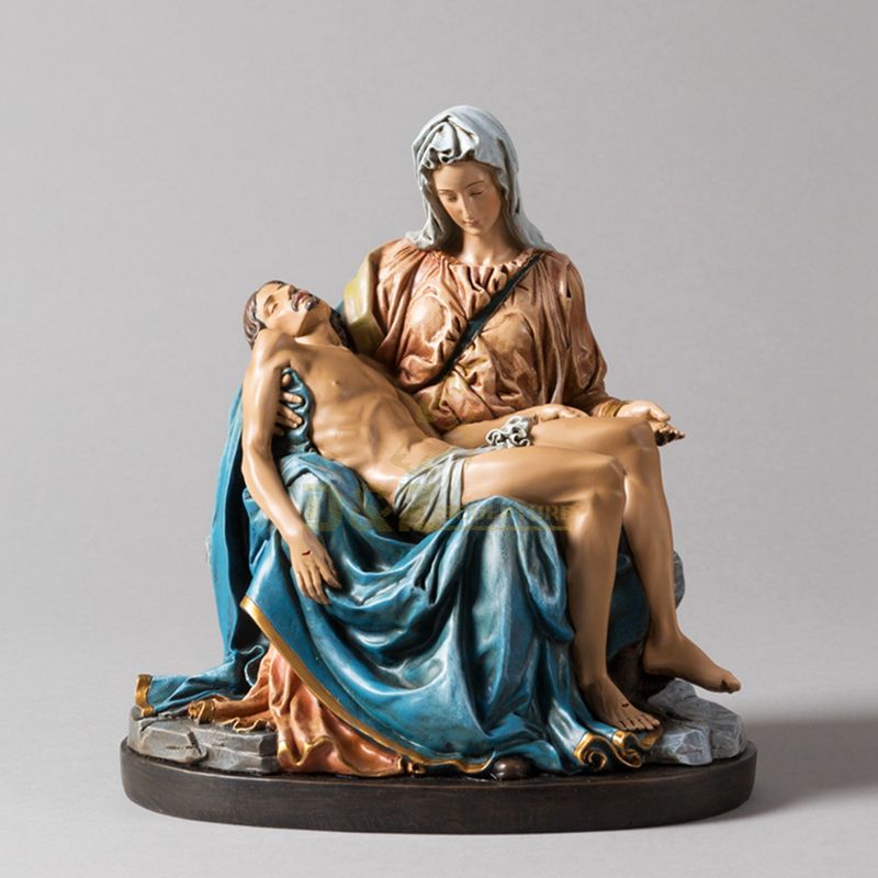 Home Decoration Use Resin Craft Religious Virgin Mother Mary Jesus Statues