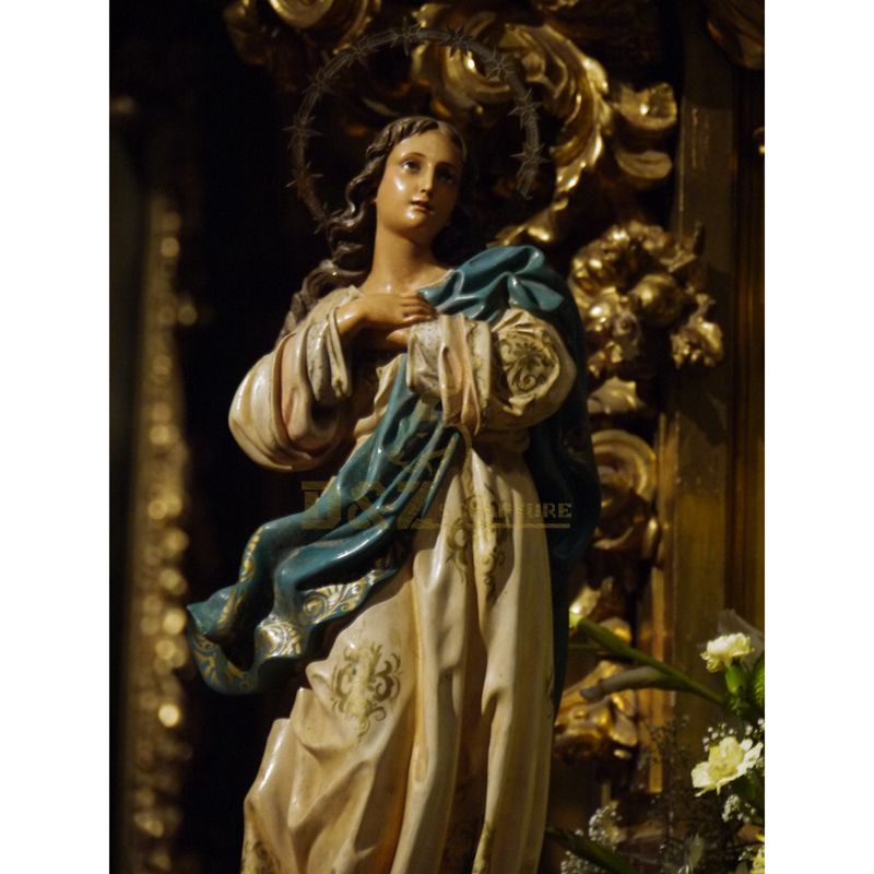 Custom Resin Virgin Mary Statue Religious Figurine