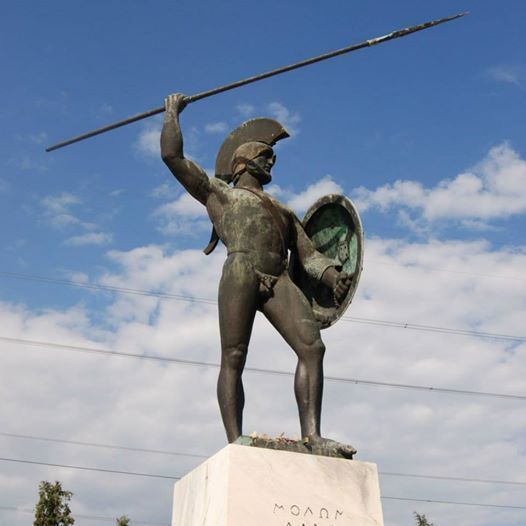 Bronze life size roman evil spirits shield warrior statue sale