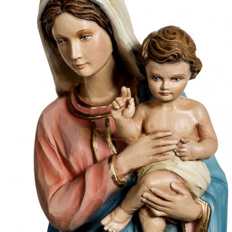 Virgin Mary Of Spain Statue With Jesus Statue Figures Home Ornaments For Decorations