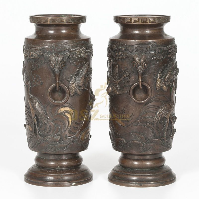 Home decor outdoor bronze garden flowerpots for sale