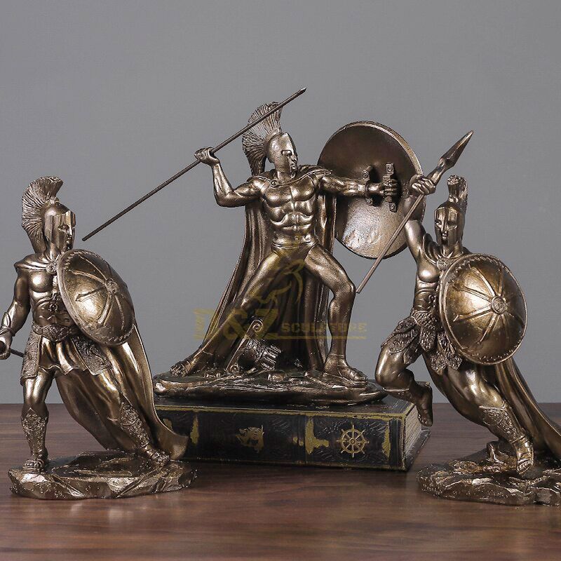 Creative customized bronze craft Leonidas sparta