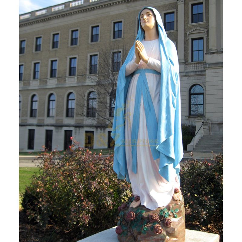 Garden Decoration Religious Craft Fiberglass Virgin Mary Statue