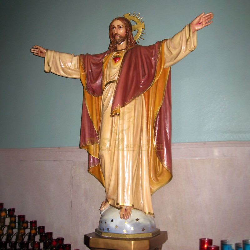 New Arrive Cross Jesus Religious Statue On Resin Jesus Crucifix Cross Figurine