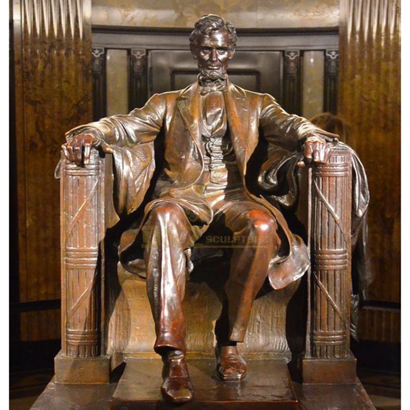 American Lincoln Memorial Bronze Statue