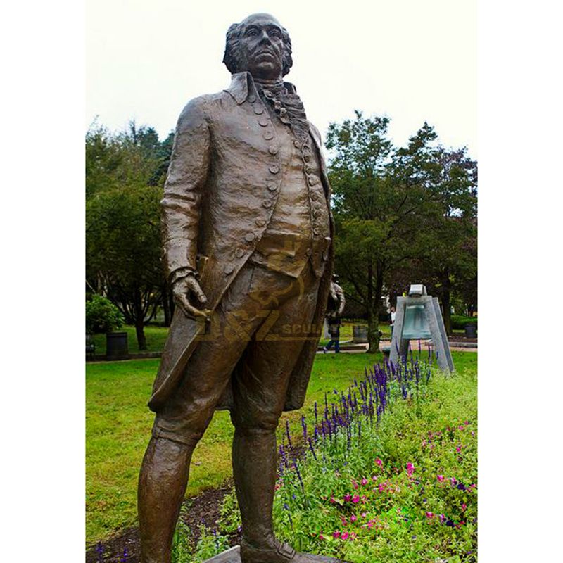 Garden America President Sitting Bronze Martin Van Buren Sculpture for Sale