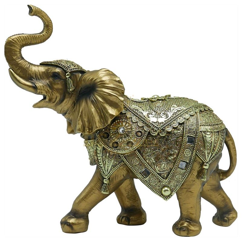 Outdoor customized garden bronze statue of elephant