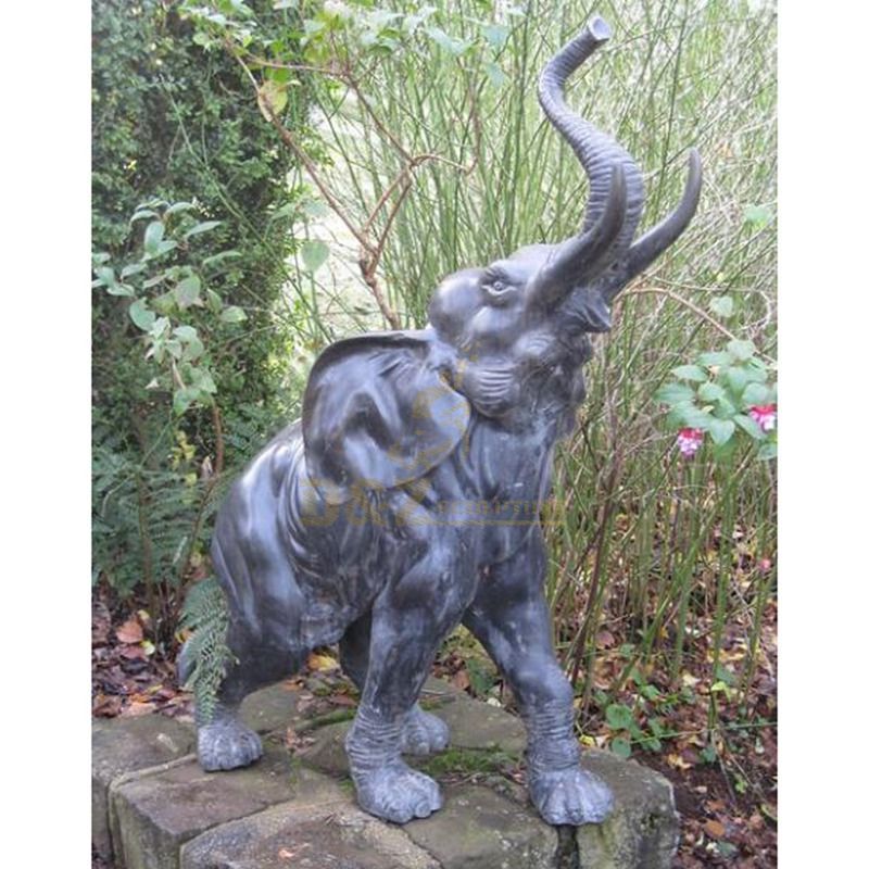 Large elephant bronze elephant sculpture