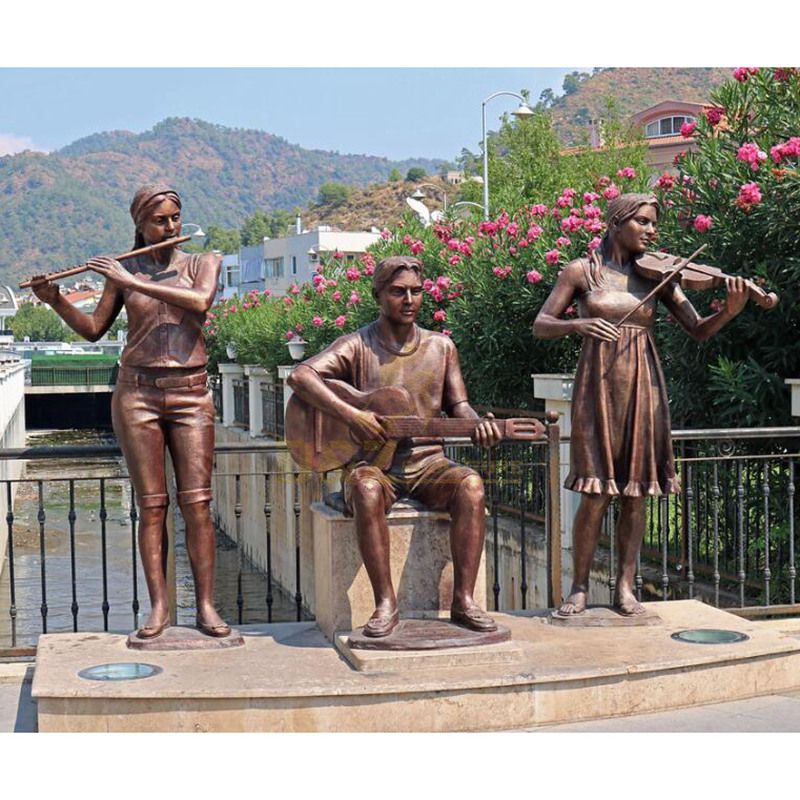 Life Size Outdoor Garden Figure Statue Bronze Children Sculpture