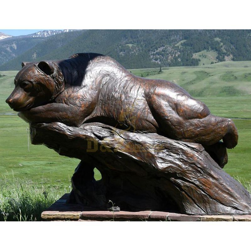 Customized Design Decorative Bronze Bear Sculpture