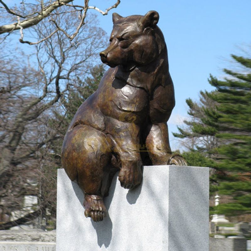 Life Size Garden Famous Statue Bronze Bear Sculpture