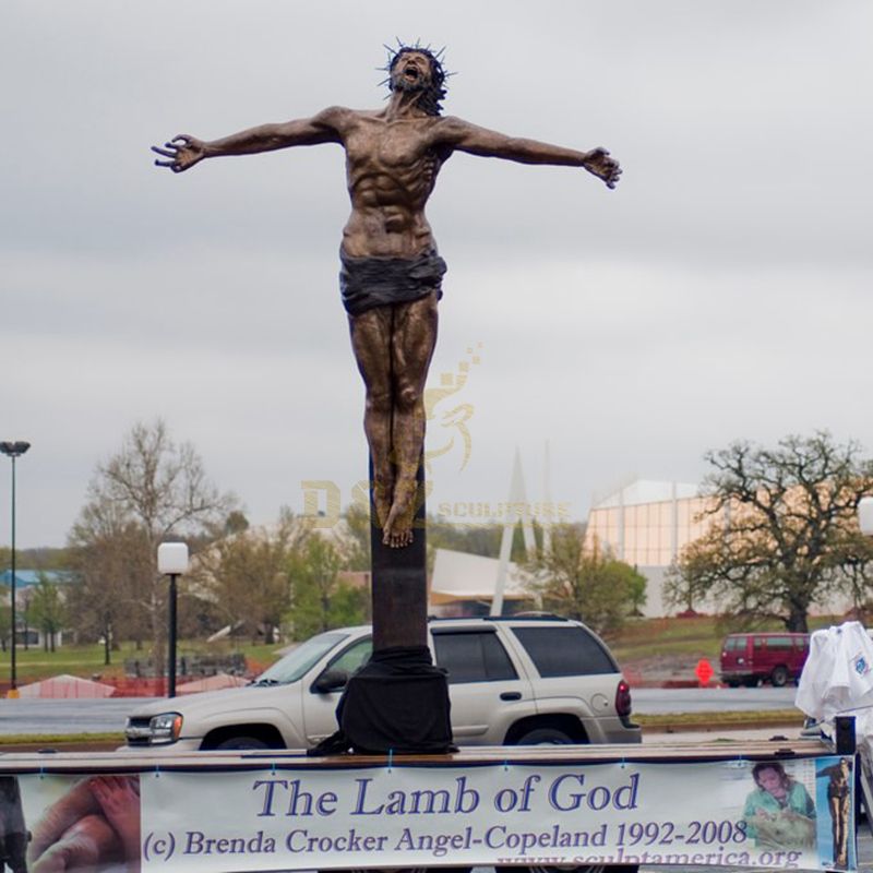 Modern Decoration Cast Bronze Jesus Christ Blessing Statue