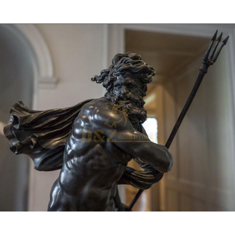 Hot Selling Custom Bronze Cast King Neptune Sculpture