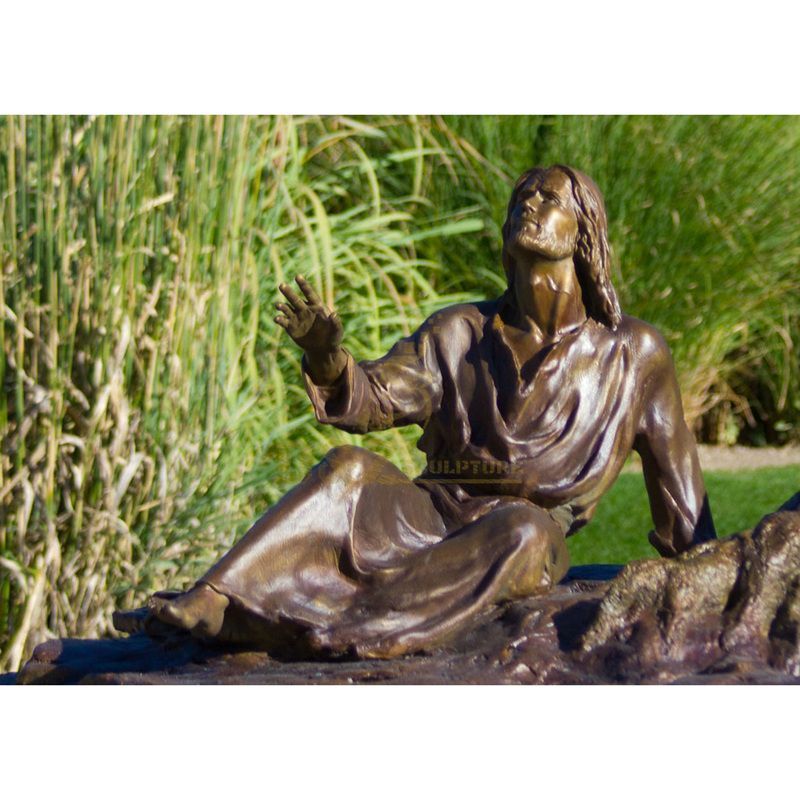 Life Size Antique Metal Art Outdoor Decorative Bronze Jesus Risen Up Statue